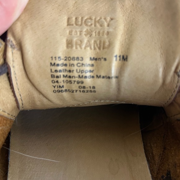 Lucky Brand Tan Leather Chukka Boots Men’s Size 11 - Picture 4 of 5